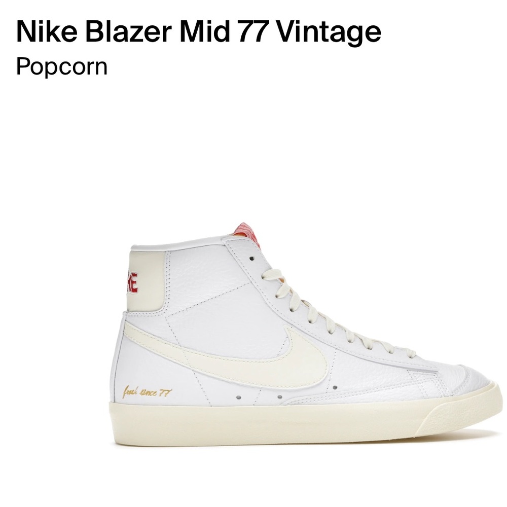 Nike Blazer Mid 77 Vintage in White and Cream